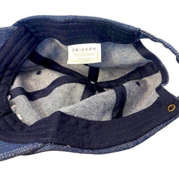 Friends Denim Baseball Cap Adjustable Strapback Embroidered Logo Casual Hat - Picture 6 of 6